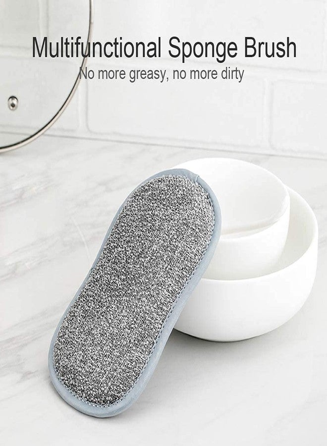 pepplo Multi-Purpose Scrub Sponges for Kitchen Non-Scratch Microfiber Sponge Along with Heavy Duty Scouring Power - Effortless Cleaning of Dishes, Pots and Pans All at Once(Set of 2) - Image 3